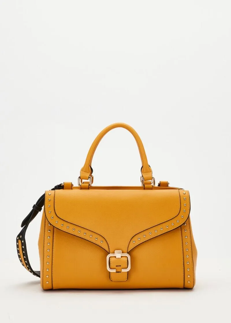 Borsa a mano con borchie