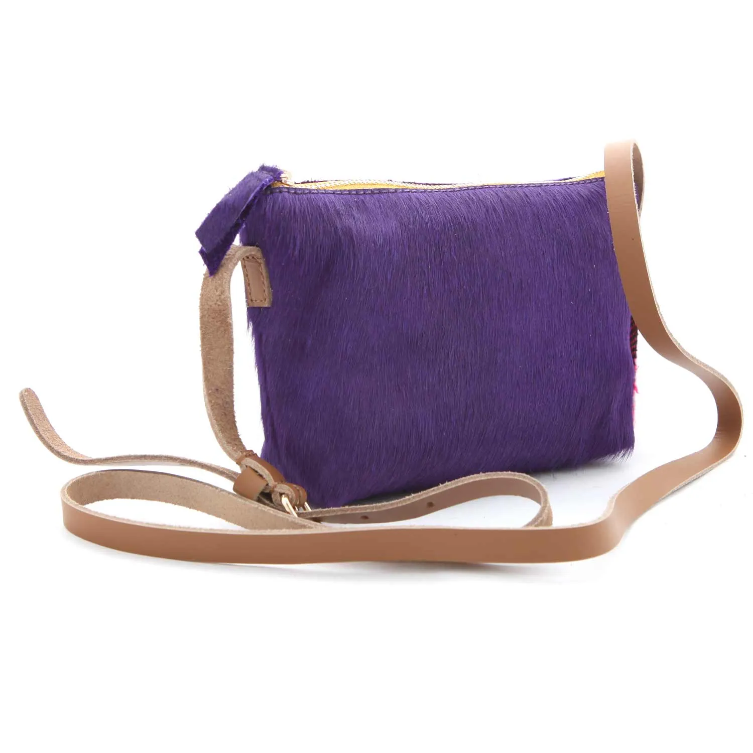 Borsa Pelle Viola Bambina E Teenager