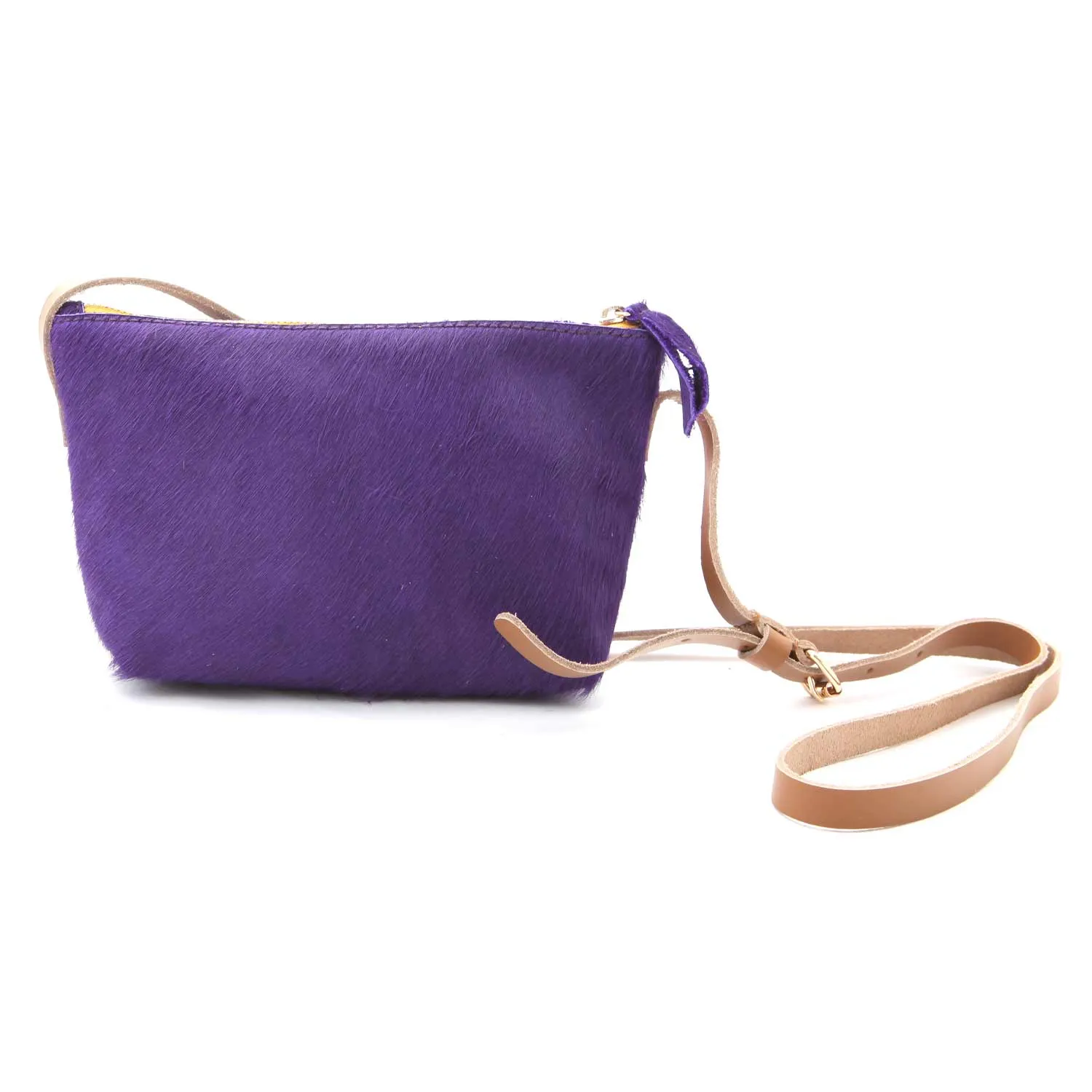 Borsa Pelle Viola Bambina E Teenager