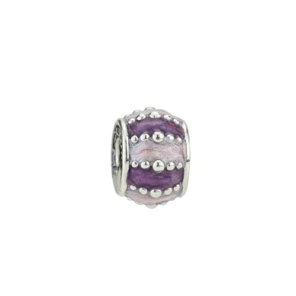 BPS369RS Passante barilotto pallinato viola-rosa    