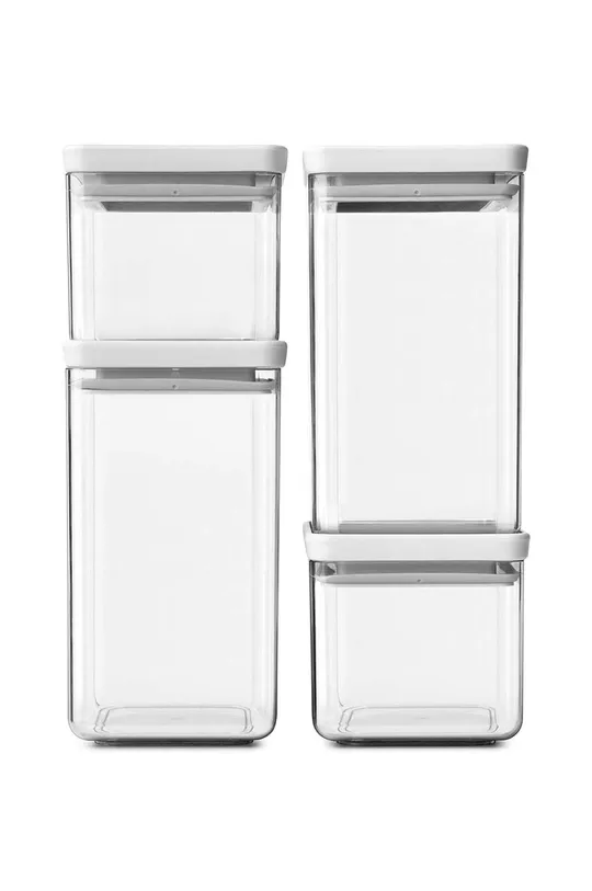 Brabantia set contenitori portaoggetti con coperchio Tasty+ pacco da 4