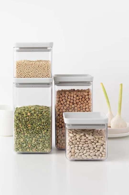 Brabantia set contenitori portaoggetti con coperchio Tasty+ pacco da 4