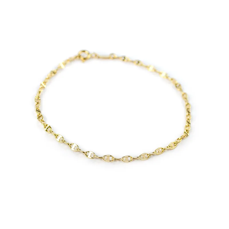 Bracciale uomo in oro giallo
