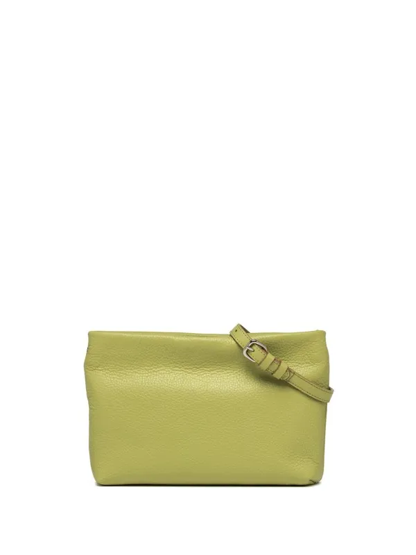 Brenda green clutch bag with resin chain