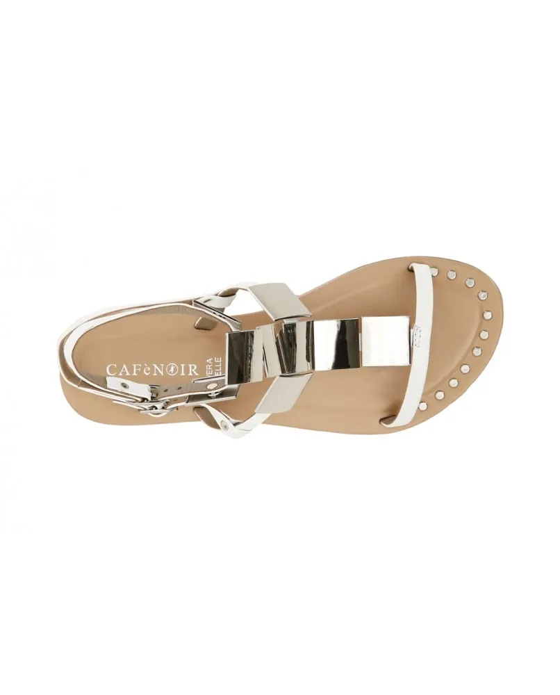 CAFèNOIR GL1020 Sandalo scarpe tacco basso pelle donna gioiello