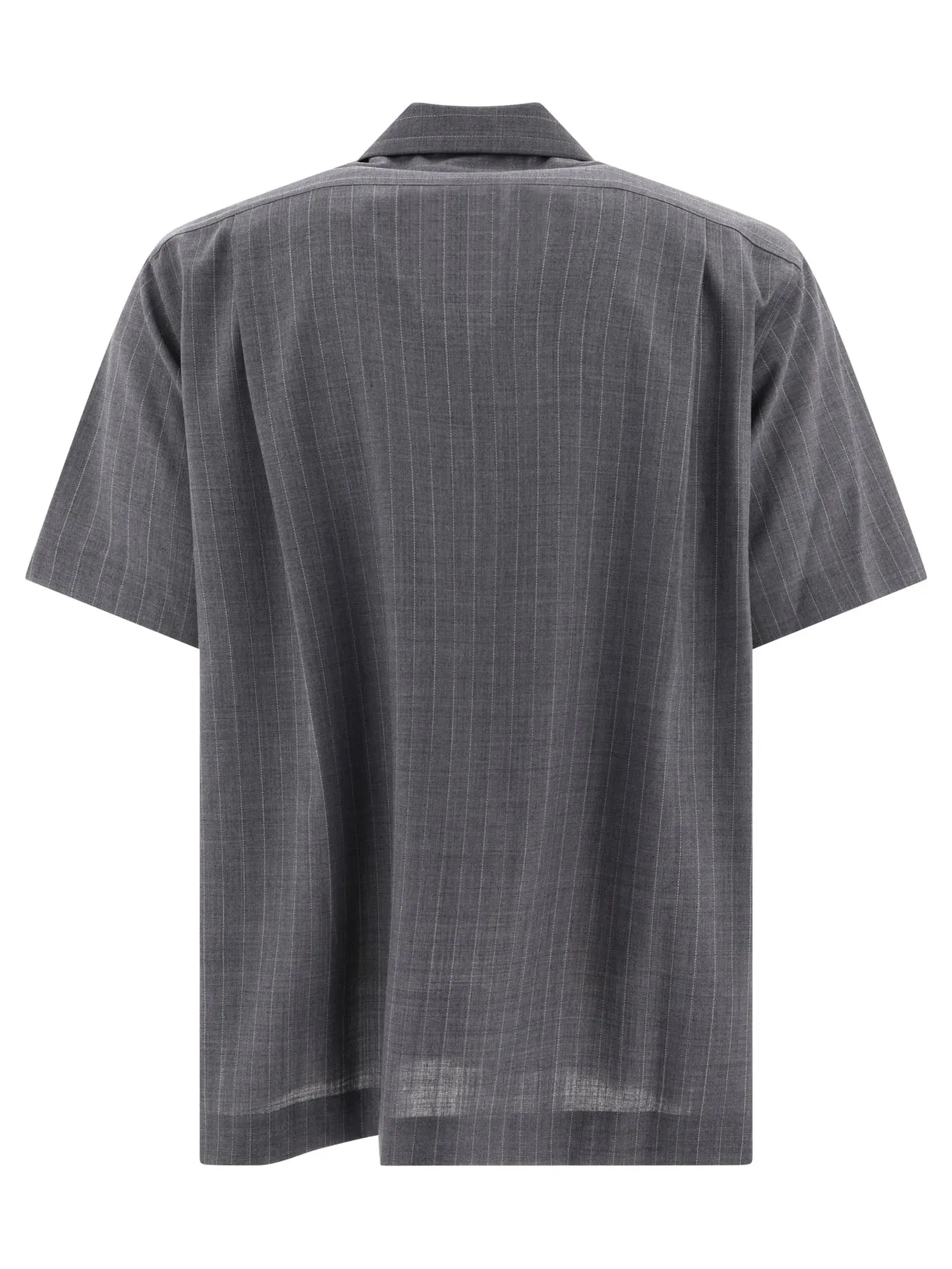 Camicia a gesso sacai con tasche