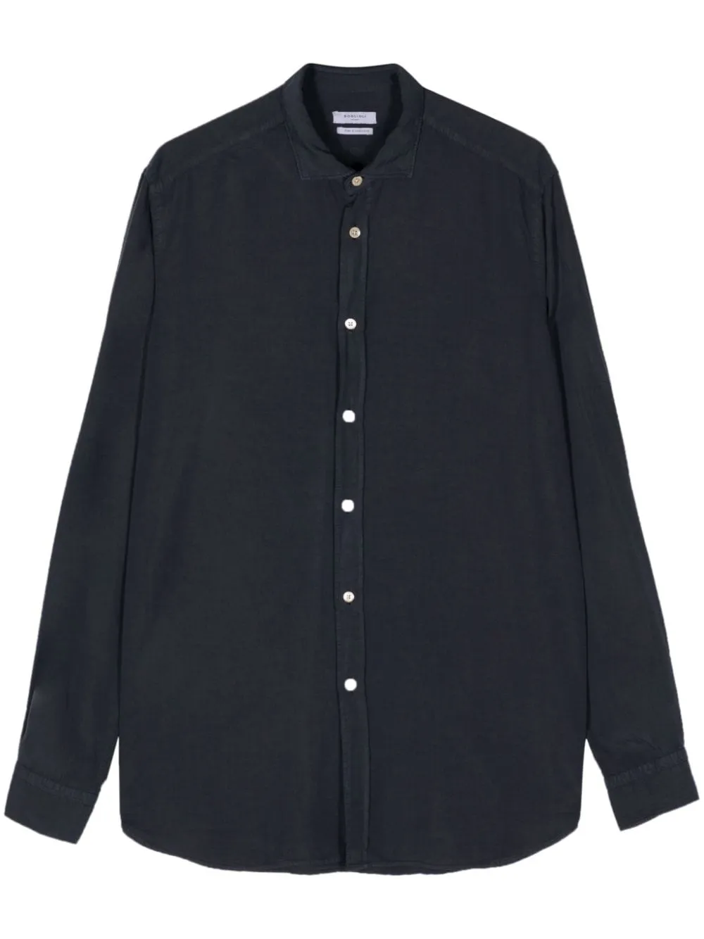 Camicia con colletto ampio in blu di Boglioli - uomo