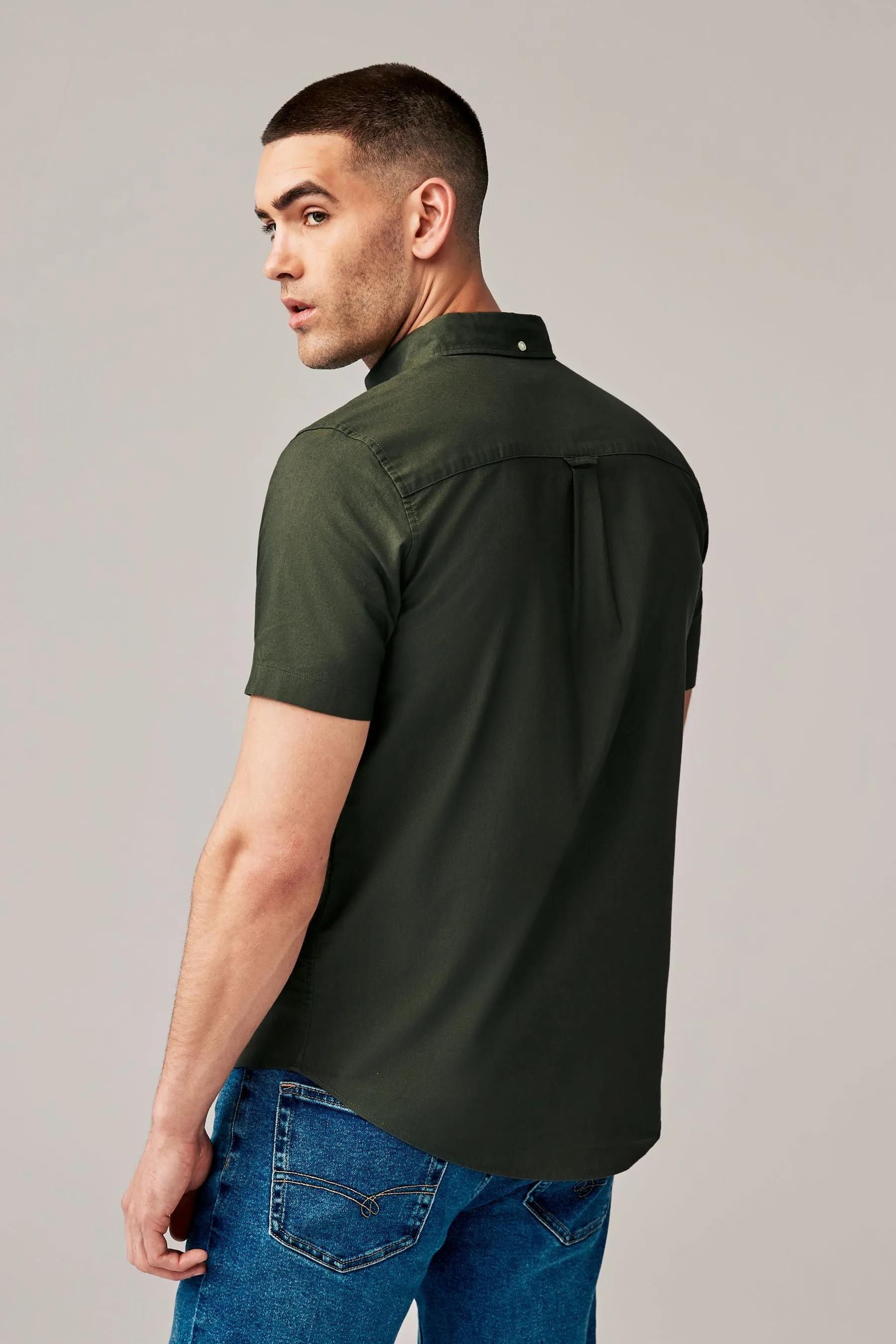 Camicia Oxford a maniche corte