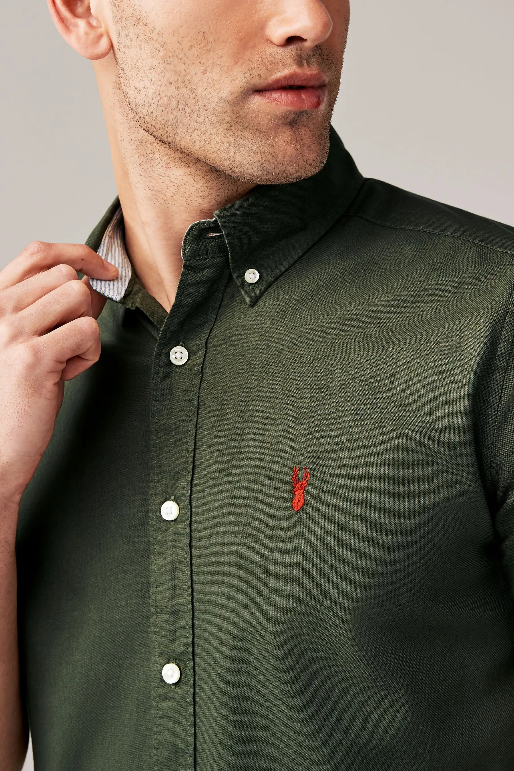 Camicia Oxford a maniche corte