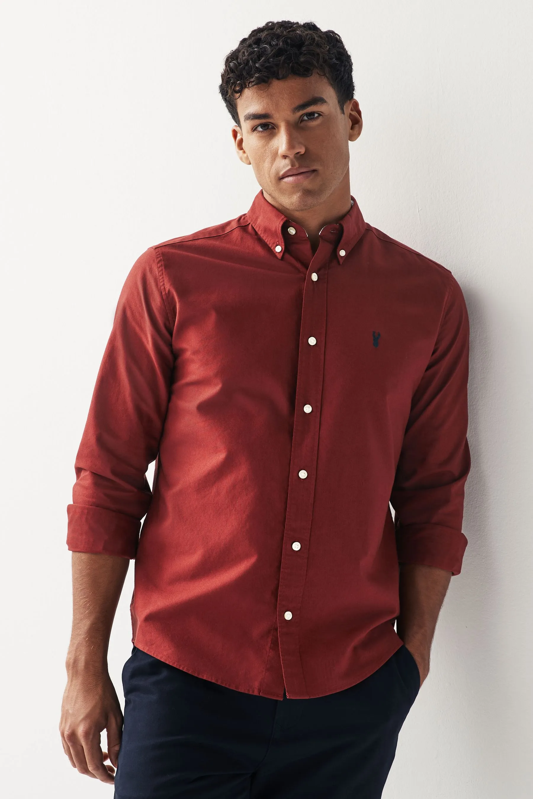 Camicia Oxford a maniche lunghe