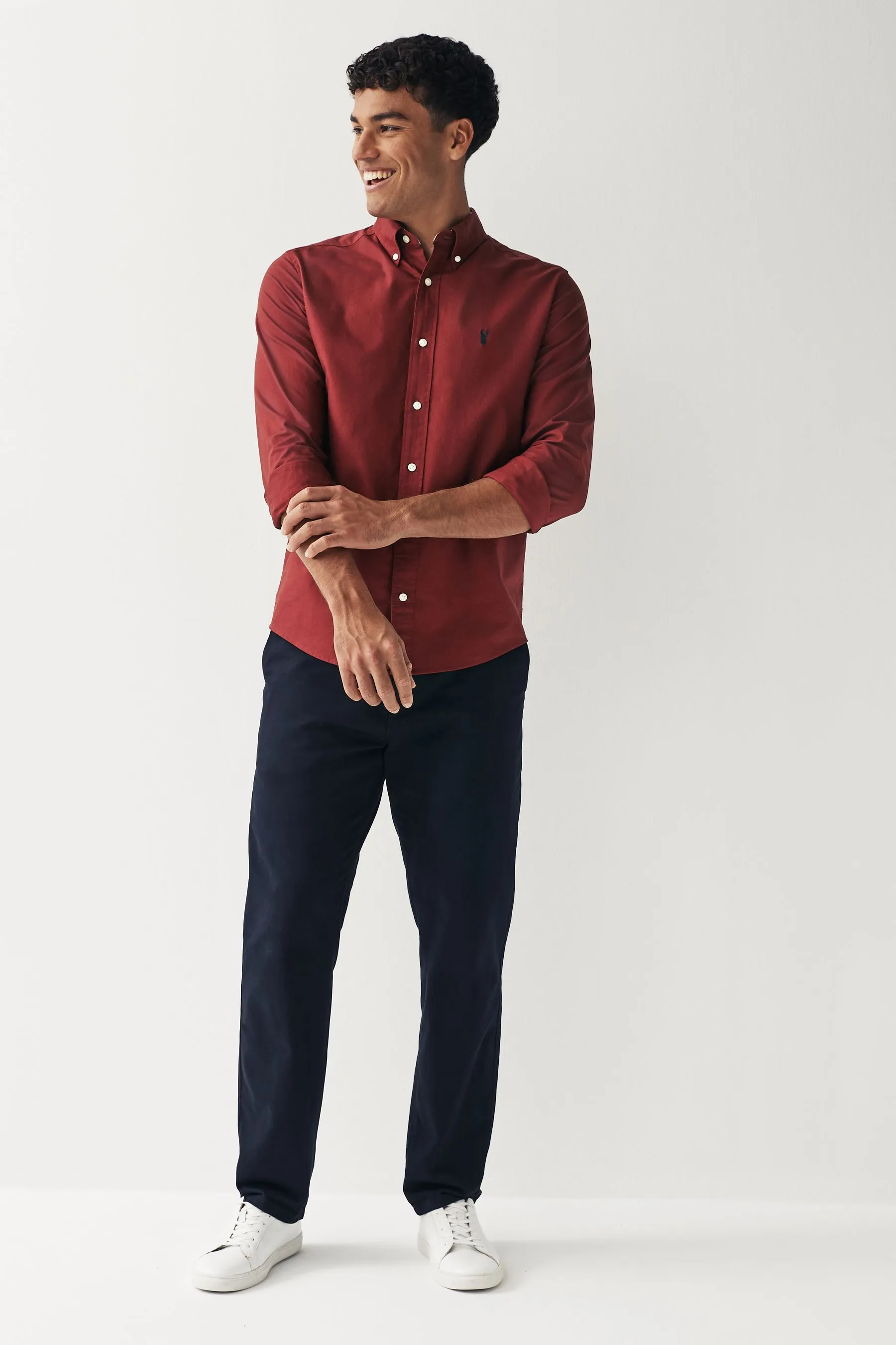 Camicia Oxford a maniche lunghe