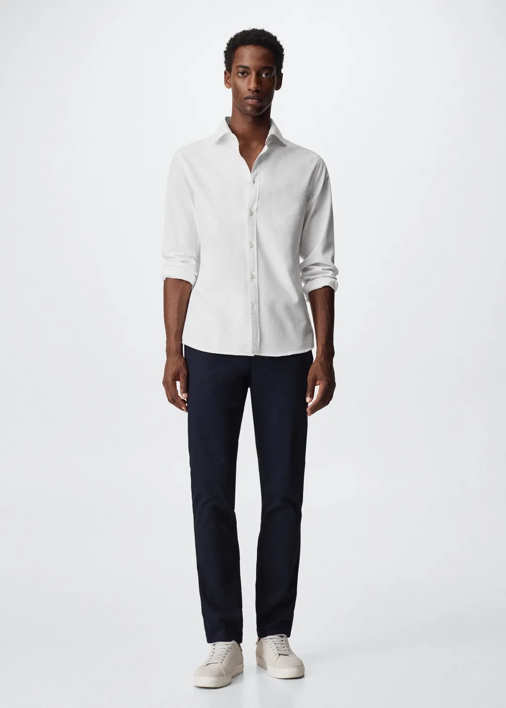 Camicia slim fit tessuto oxford