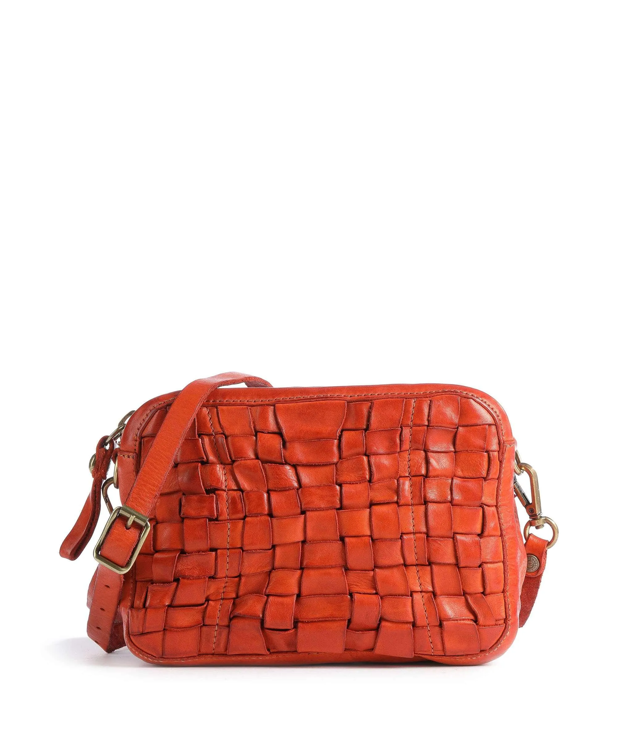  Campomaggi Prestige Borsa a tracolla pelle di vacchetta finemente grana arancio  