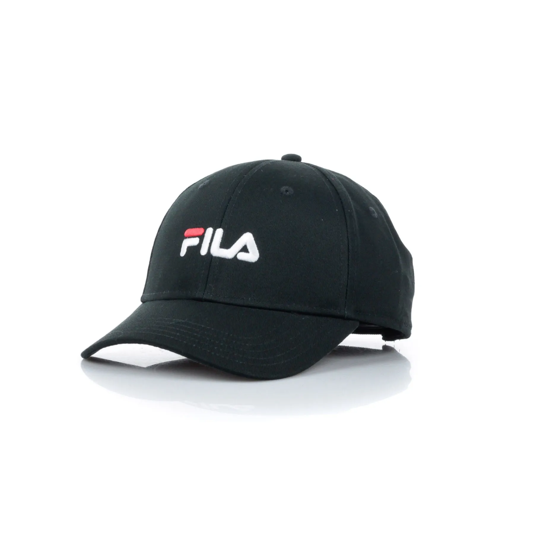 Cappellino Visiera Curva Uomo Linear Logo 6 Panel Black