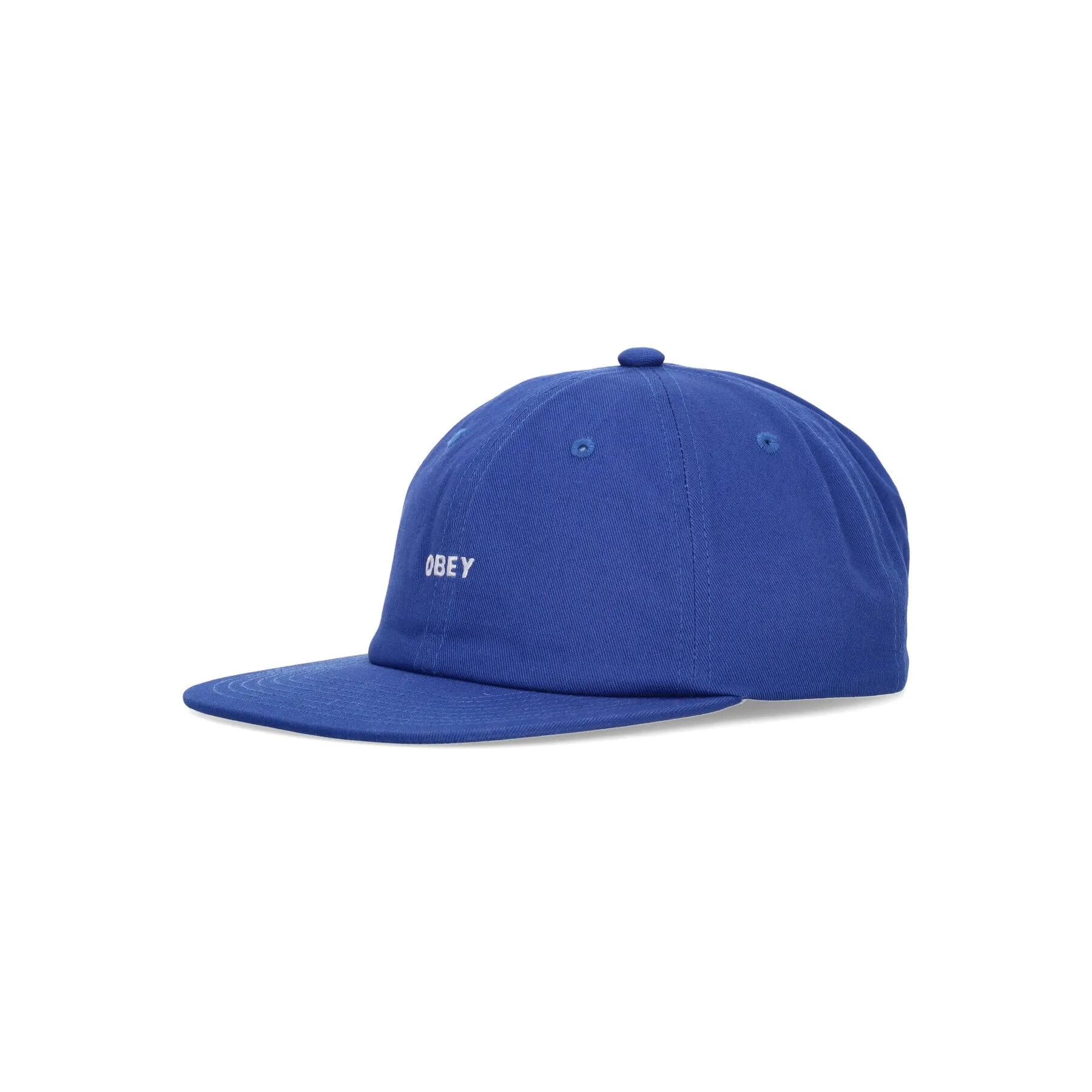Cappellino Visiera Piatta Uomo Bold Twill 6 Panel Strapback Surf Blue