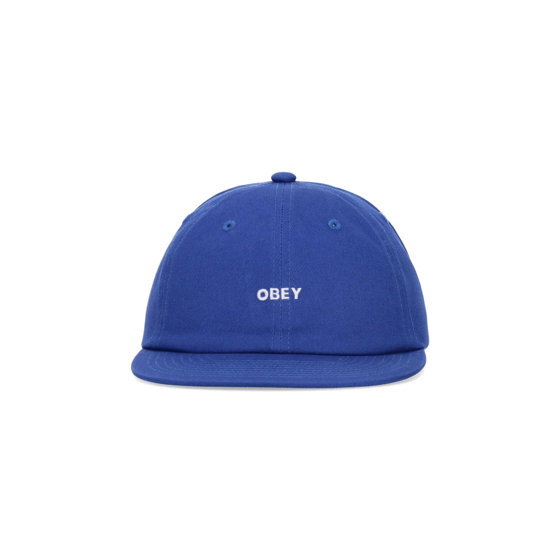 Cappellino Visiera Piatta Uomo Bold Twill 6 Panel Strapback Surf Blue