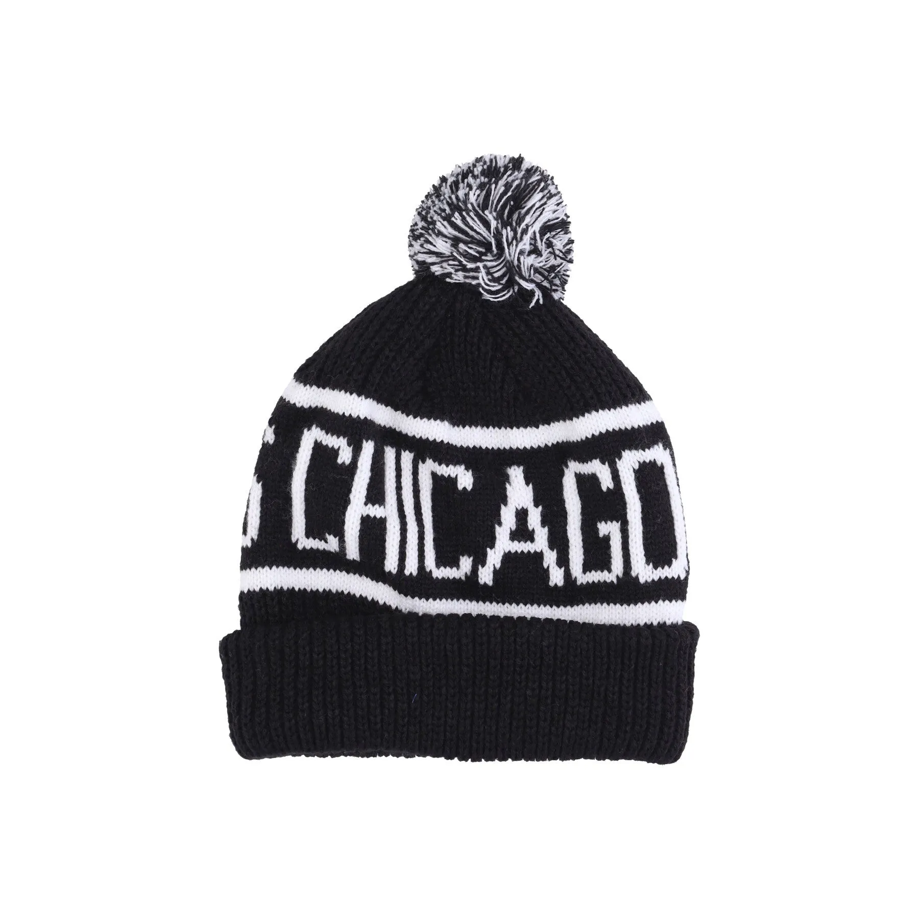 Cappello Pom Pom Uomo Nhl Calgary Pom Beanie Chibla Black