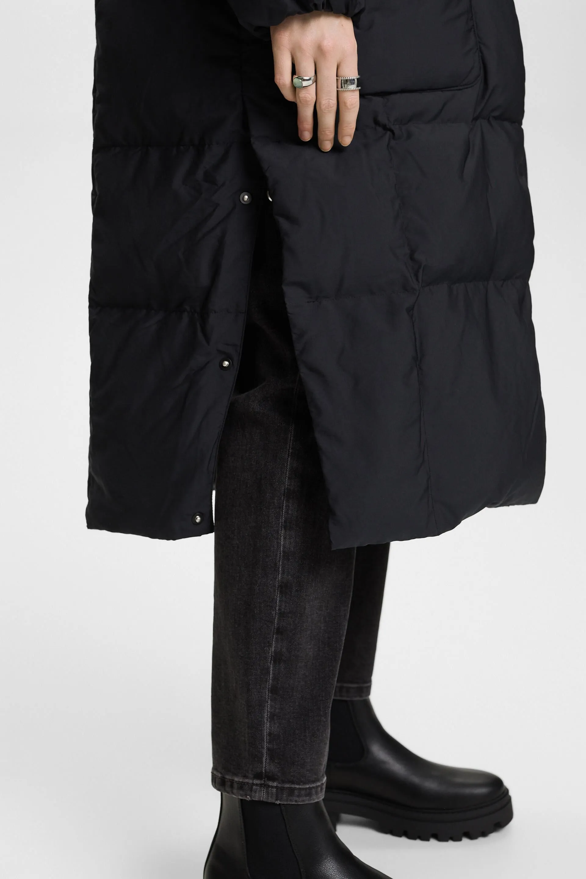 Cappotto a piumino con cappuccio