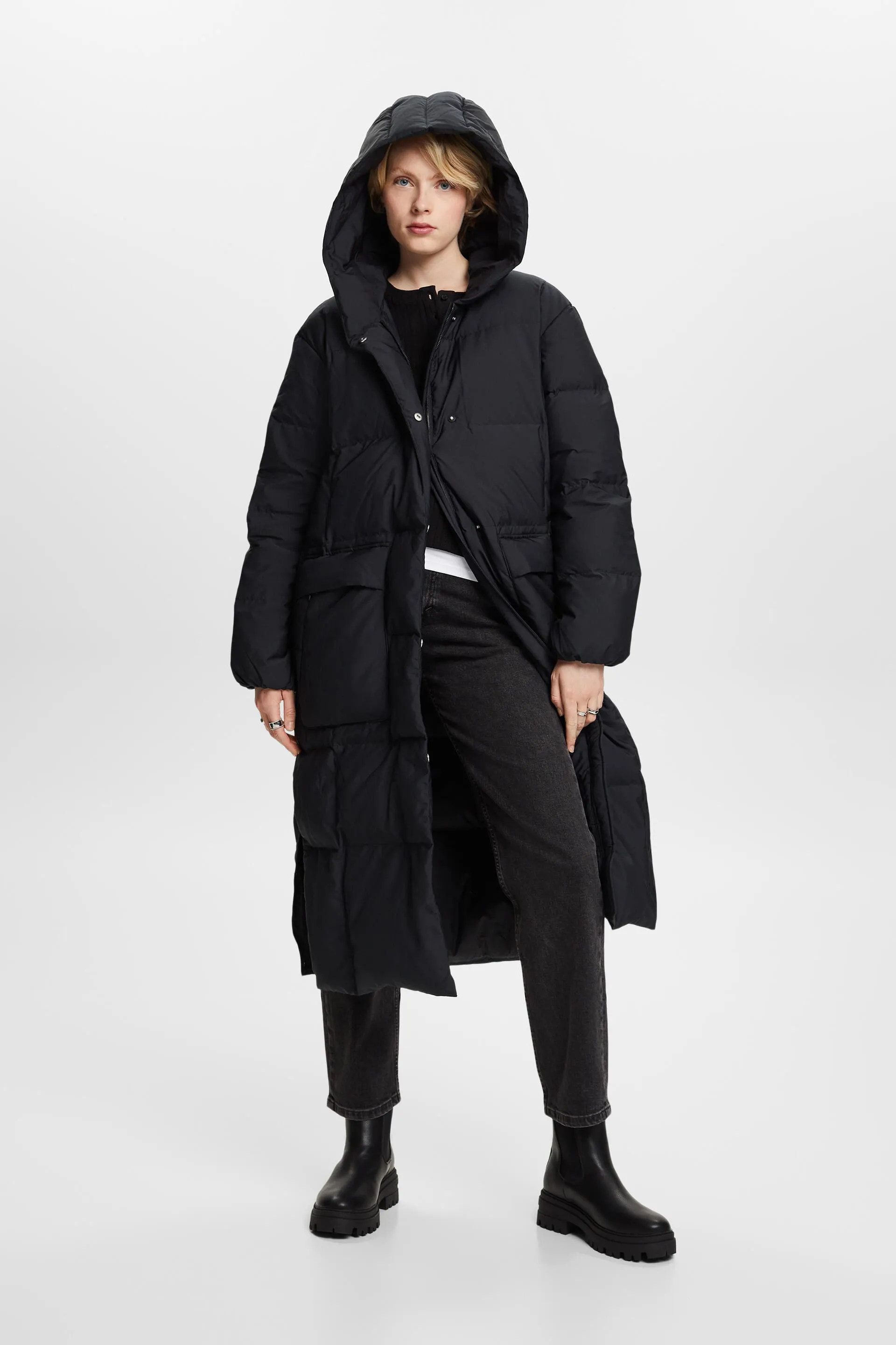 Cappotto a piumino con cappuccio
