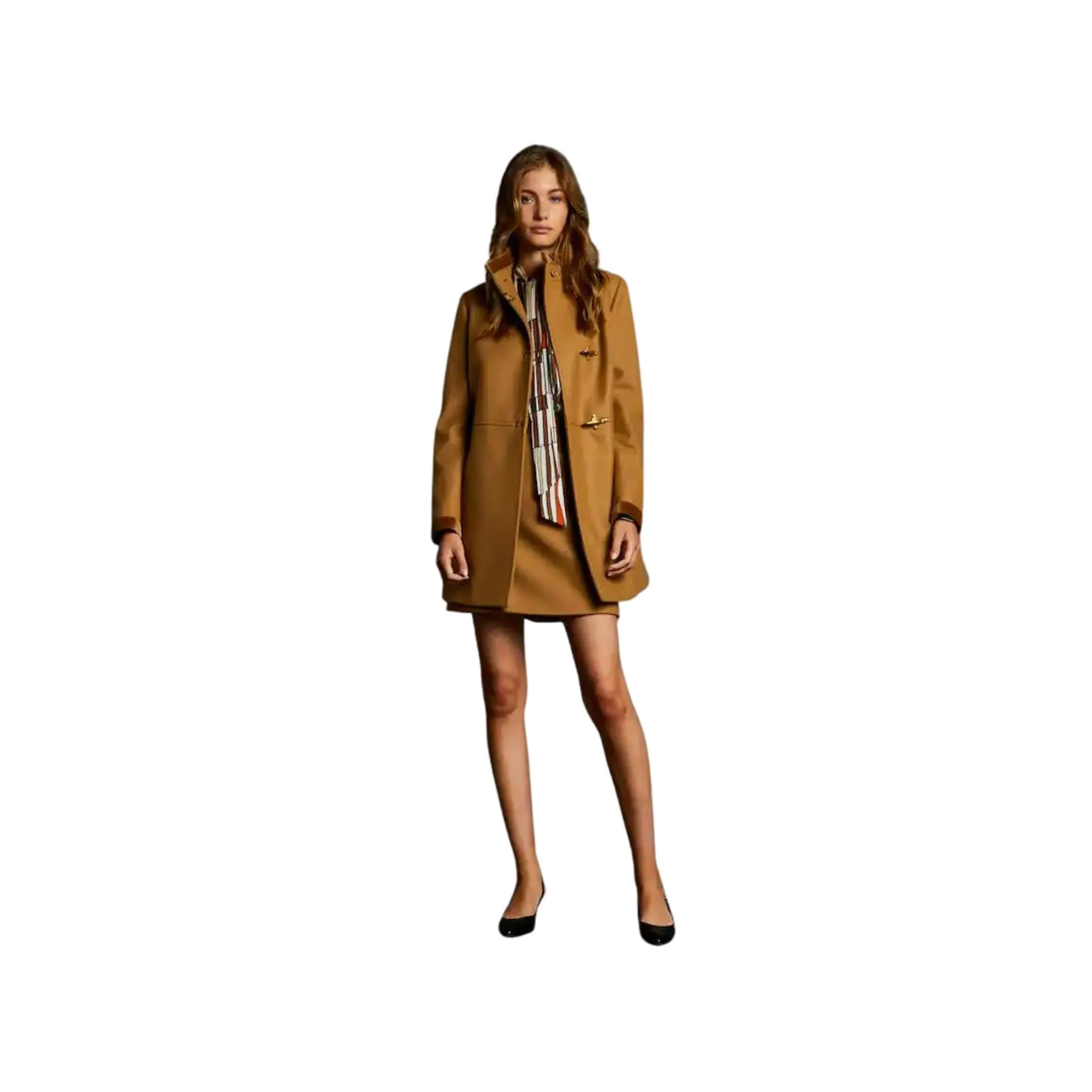 Cappotto Donna con chiusura a tre ganci