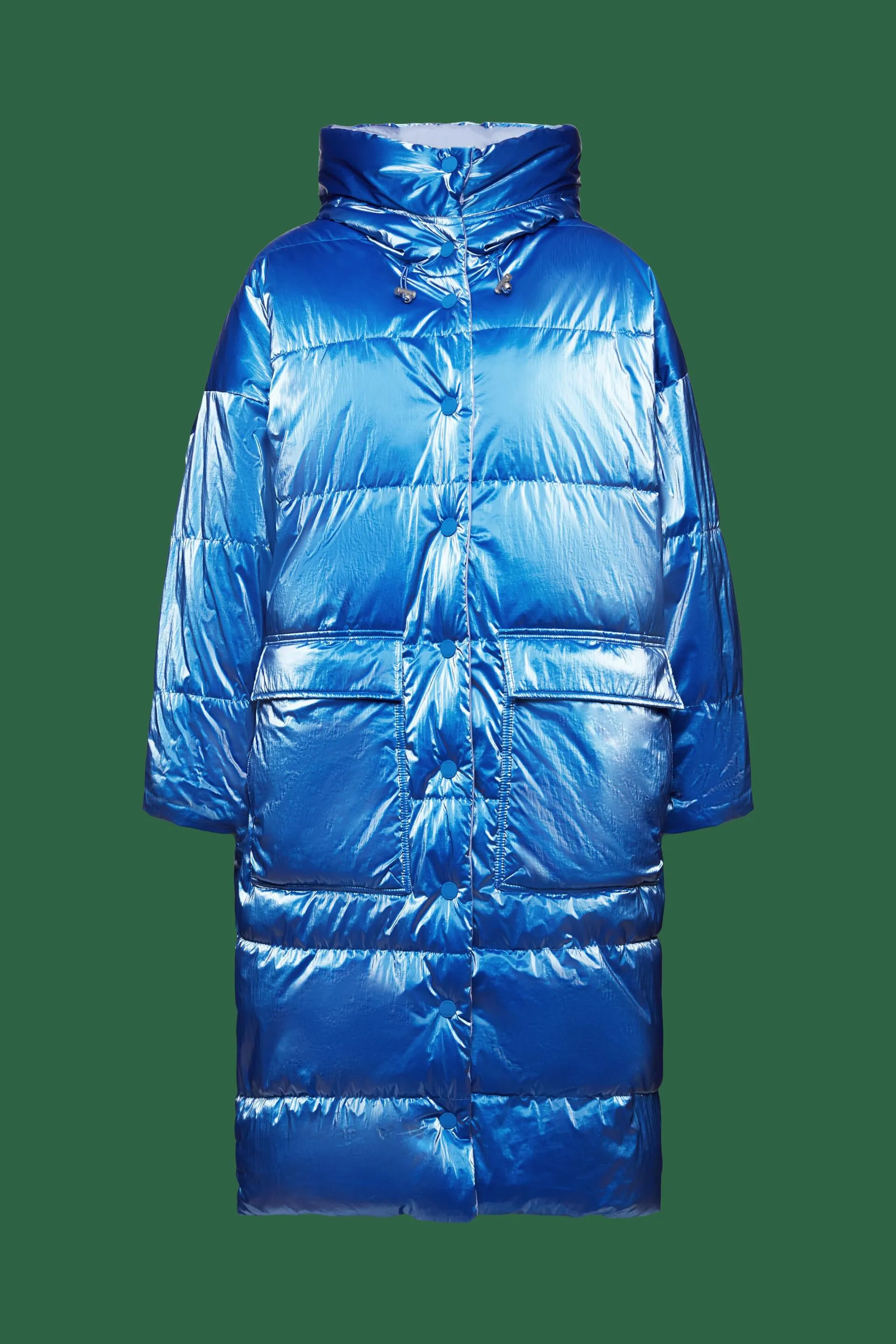 Cappotto lungo in piumino reversibile