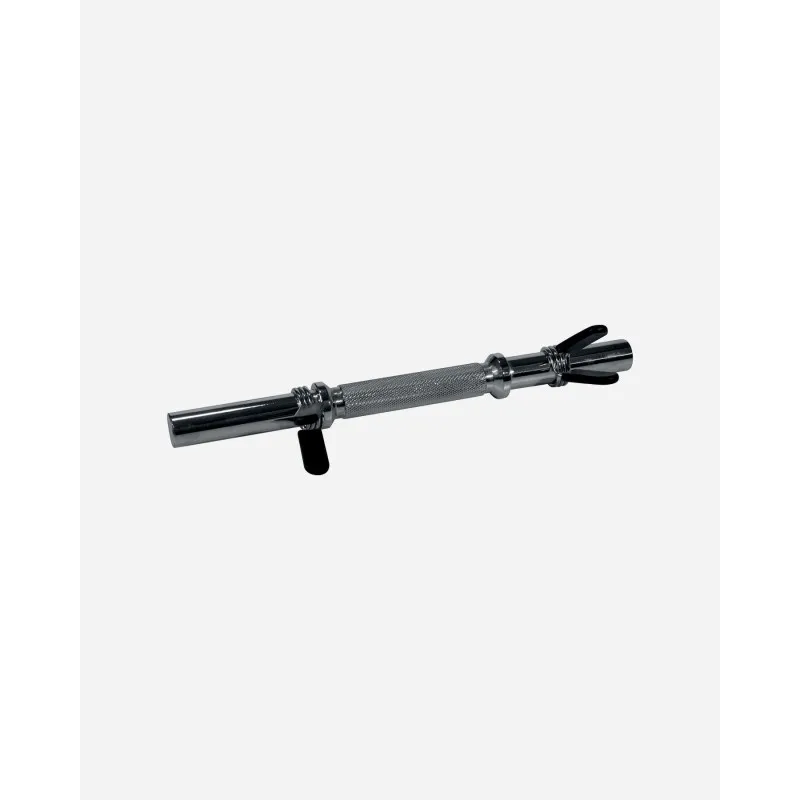 CARNIELLI MANUBRIO Cromato 35 CM Foro 25 MM con Chiusura A Molla Palestra, Body Building, Allenamento, Pesistica Fitness
