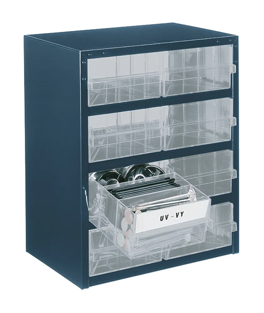 Cassettiera portaminuterie Raaco, 8 cassetti , 435mm x 357mm x 255mm
