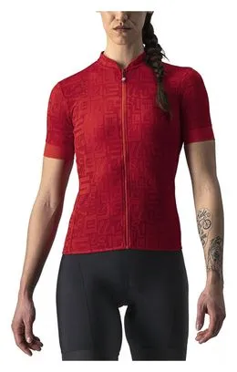 Castelli Promessa Maglia Jacquard Rossa