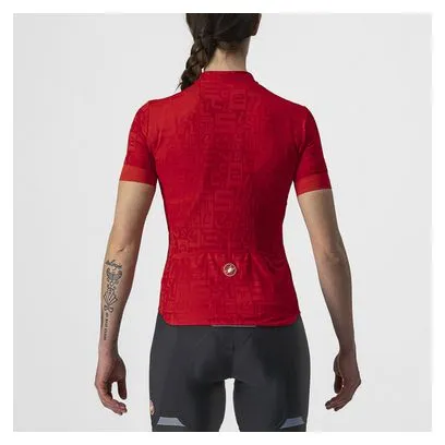Castelli Promessa Maglia Jacquard Rossa