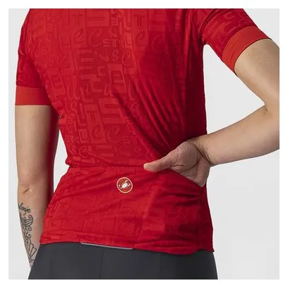 Castelli Promessa Maglia Jacquard Rossa