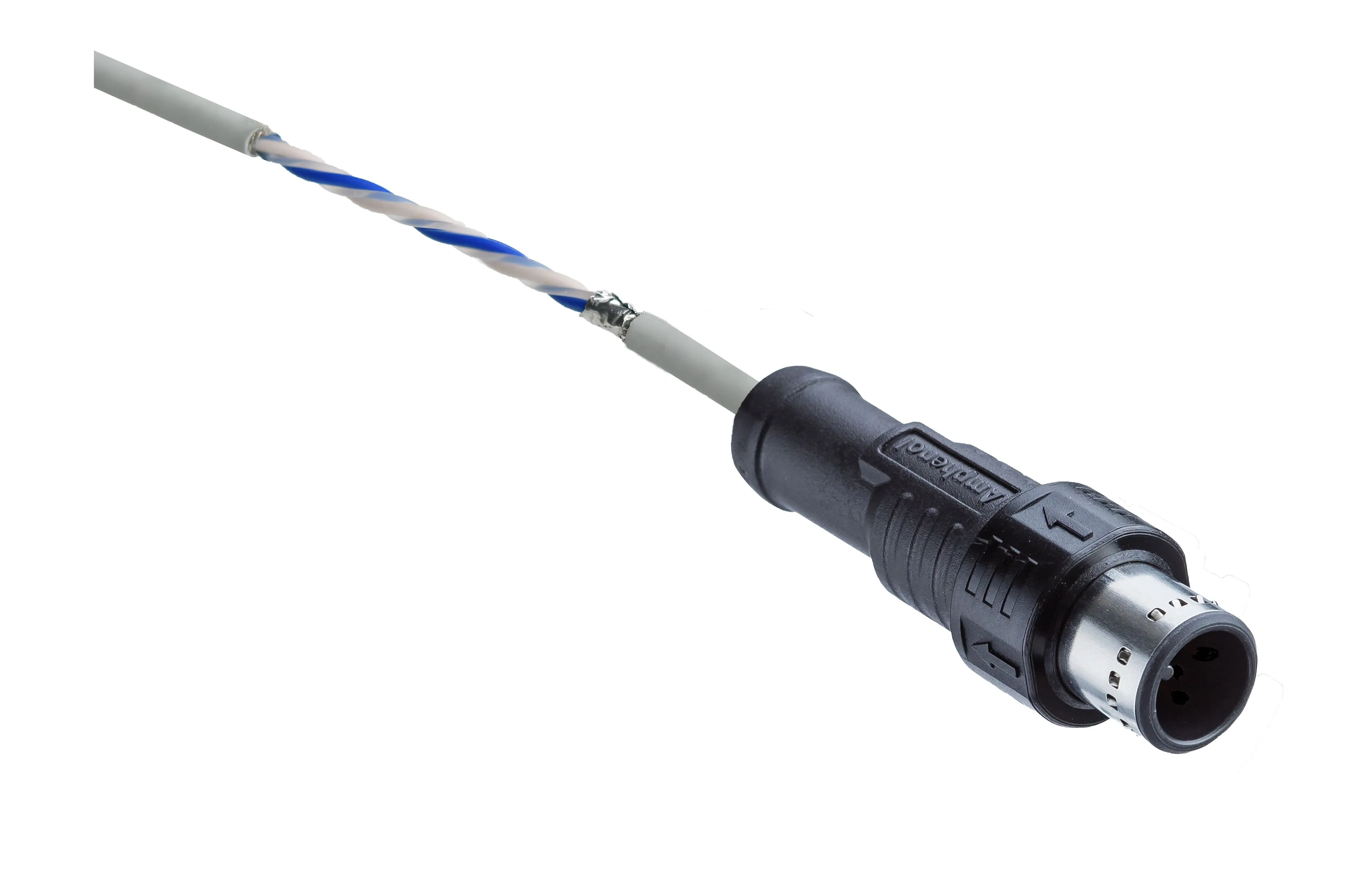 Cavo sensore/attuatore Amphenol Industrial 2 cond., Ø 3.8mm, L. 5m