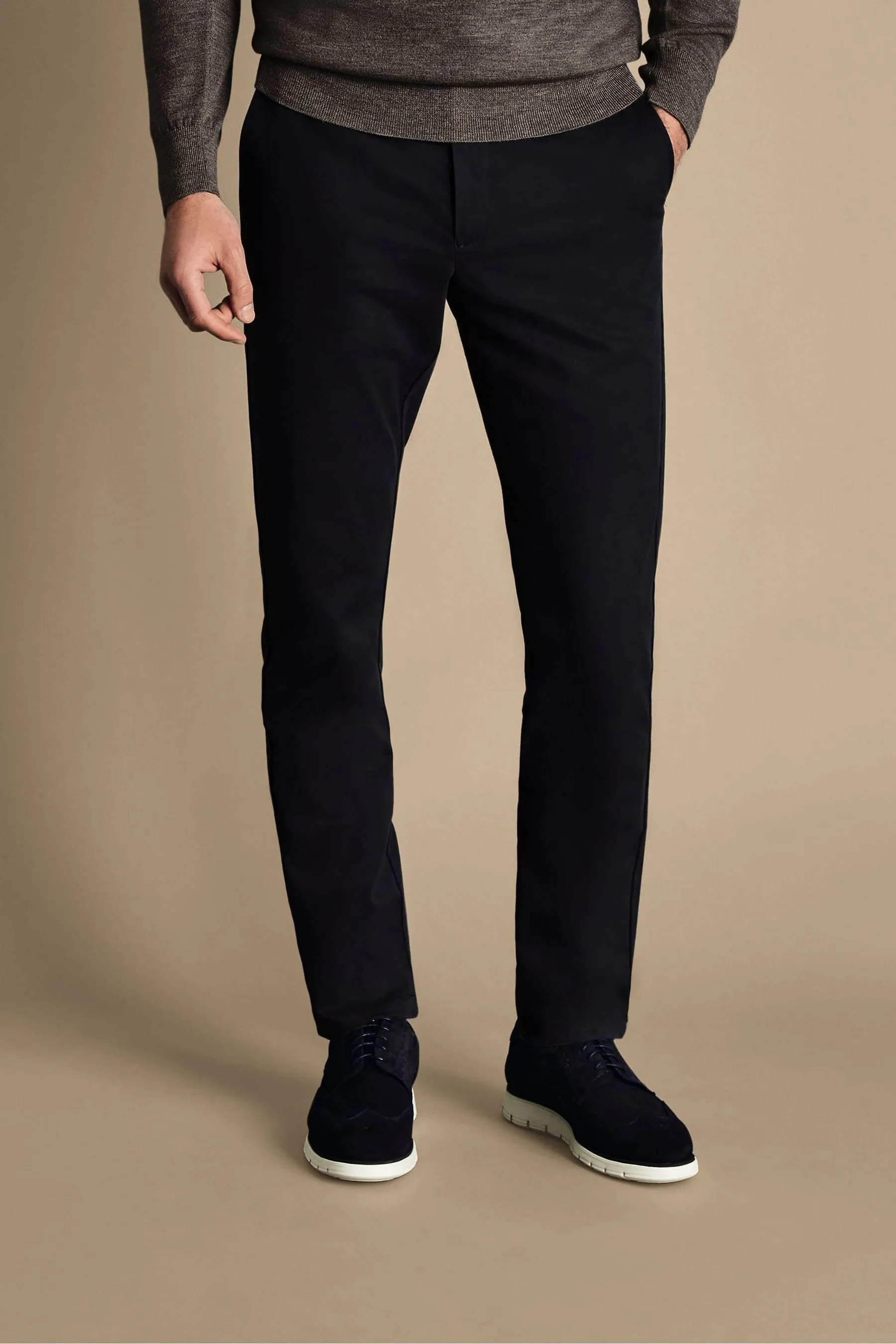 Charles Tyrwhitt - Classic Fit - Pantaloni chino no-stiro