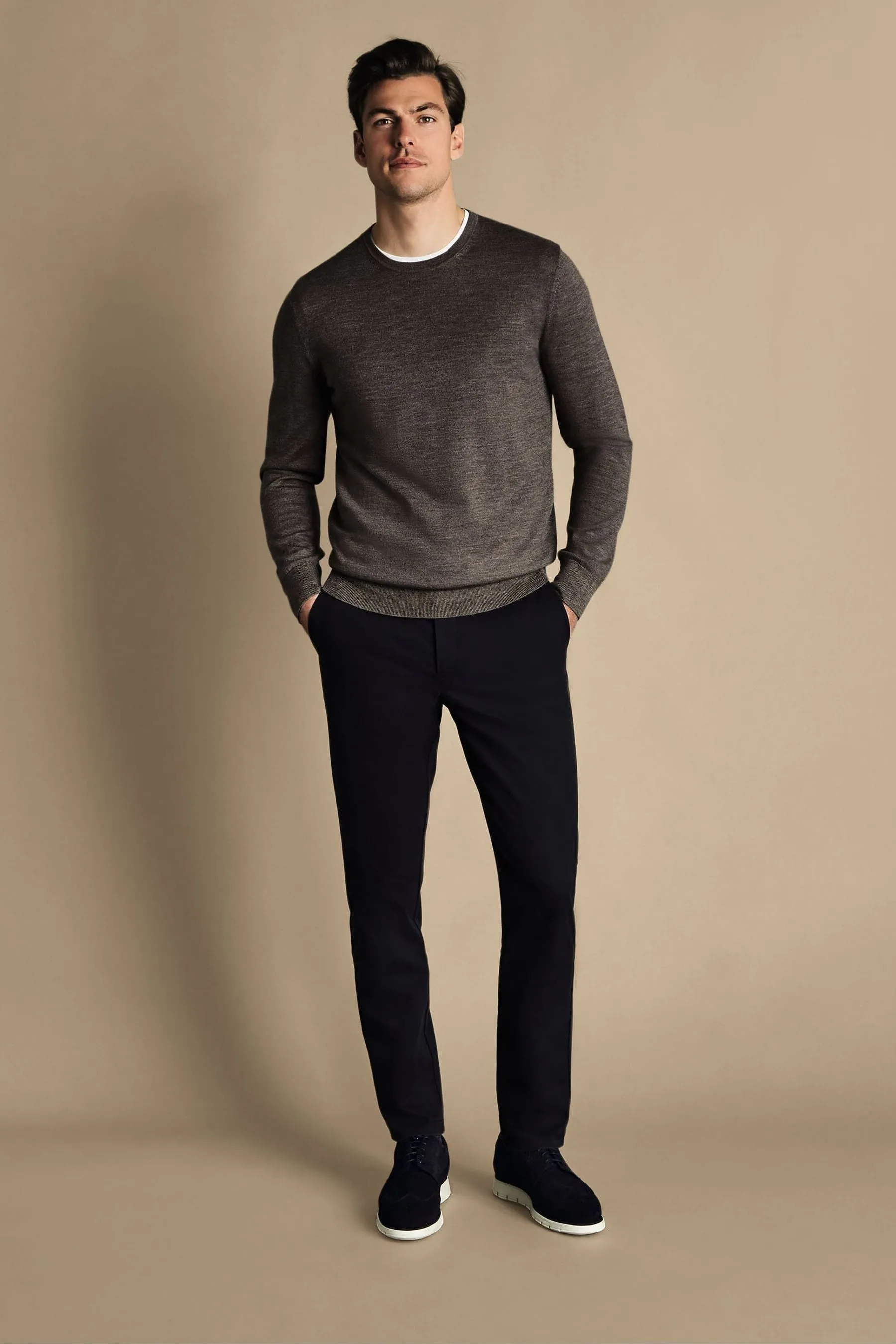 Charles Tyrwhitt - Classic Fit - Pantaloni chino no-stiro