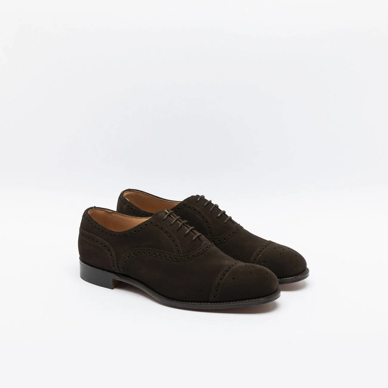 Cheaney Joseph & Sons Stringata oxford Cheaney Joseph & Sons Wilfred in camoscio marrone