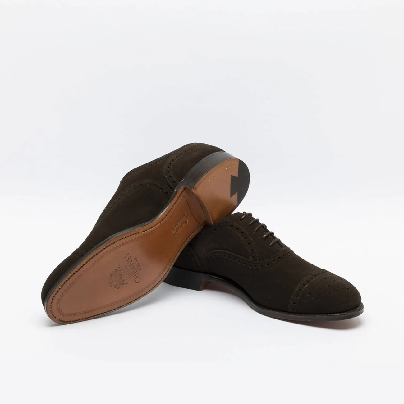 Cheaney Joseph & Sons Stringata oxford Cheaney Joseph & Sons Wilfred in camoscio marrone