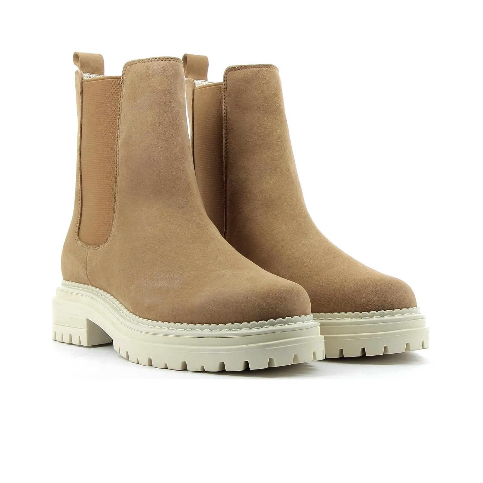 Chelsea boots marroni in pelle