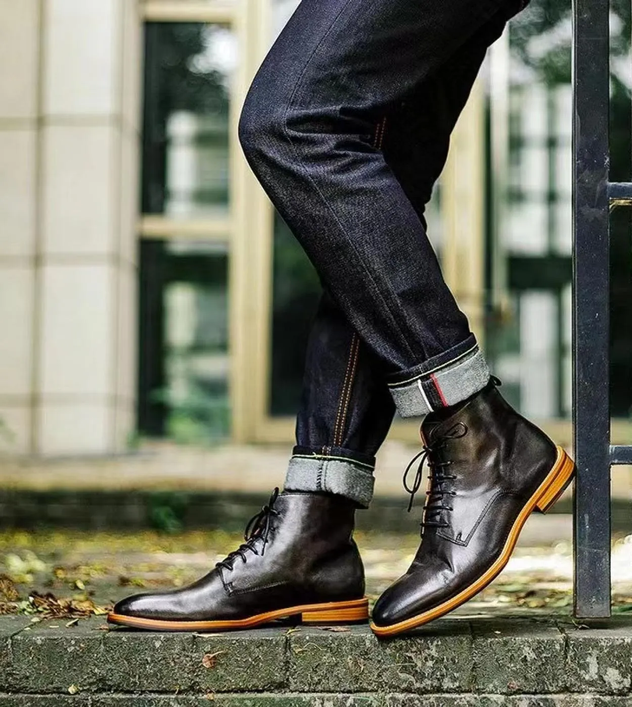 Chelsea Boots Uomo in vera pelle stile britannico 2023 Fashion Chelsea Boots Men