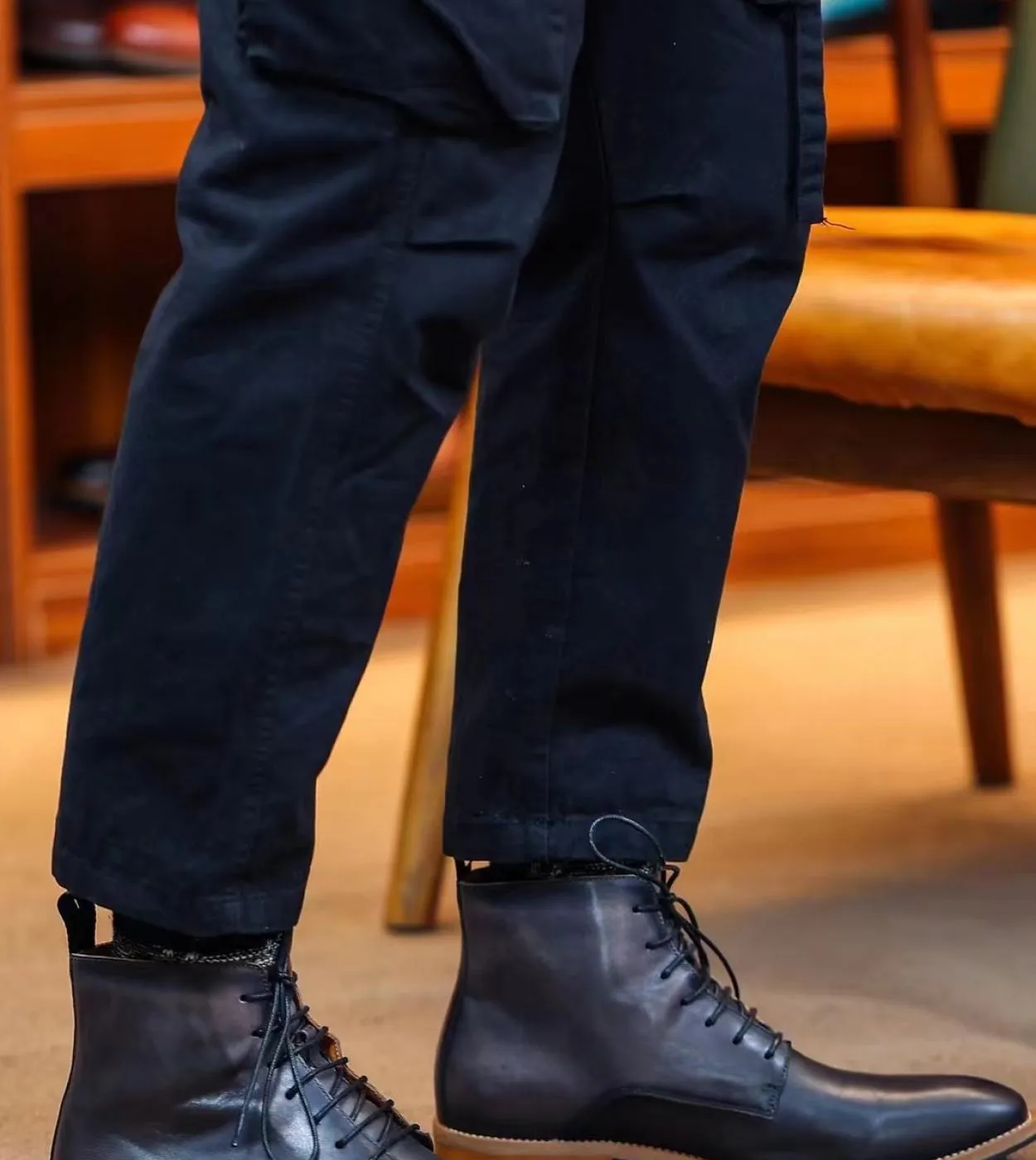 Chelsea Boots Uomo in vera pelle stile britannico 2023 Fashion Chelsea Boots Men