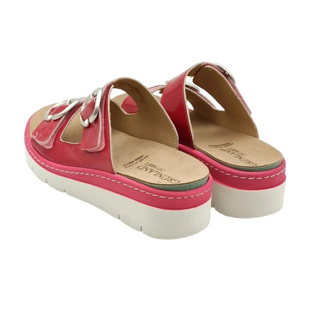 Ciabatta Donna pelle estraibile Grunland MOLL CE0856-68 Fuxia