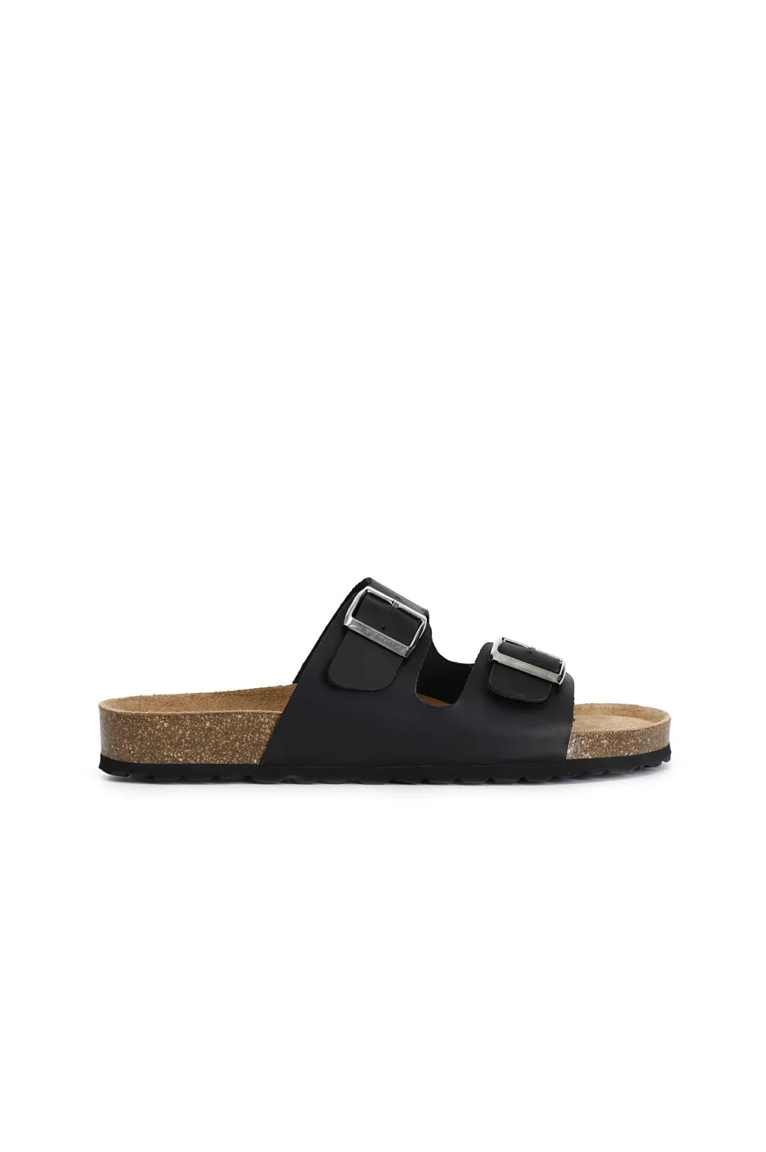 ciabatta uomo in pelle nero