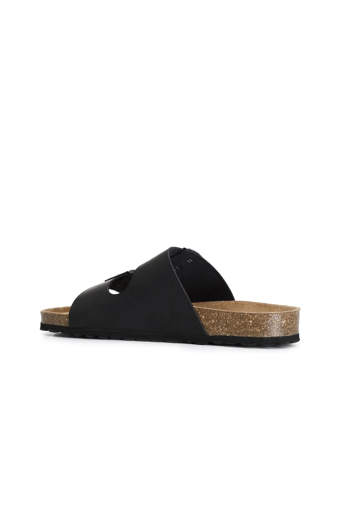 ciabatta uomo in pelle nero