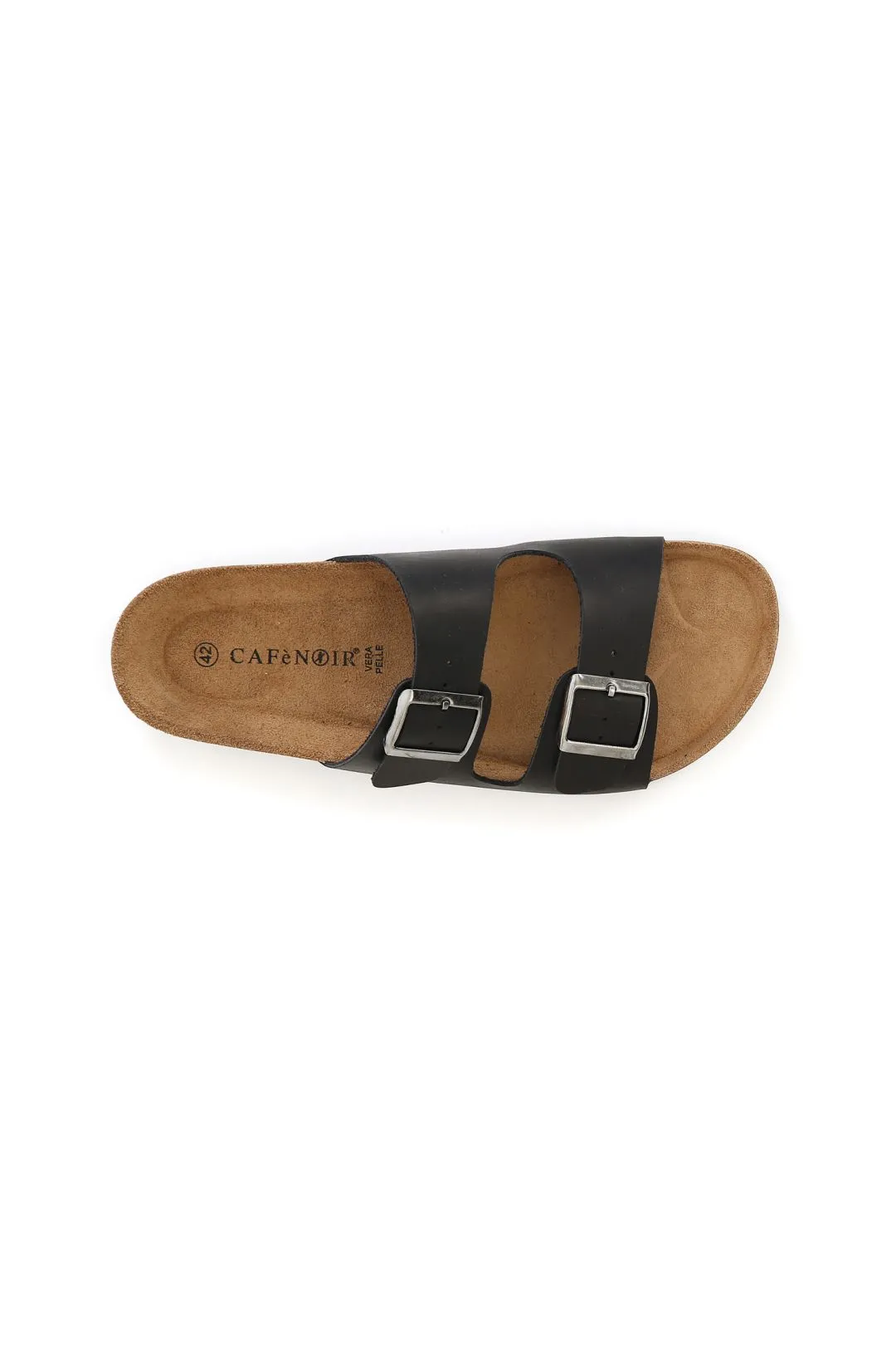 ciabatta uomo in pelle nero