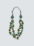 Collana multifilo iridescente