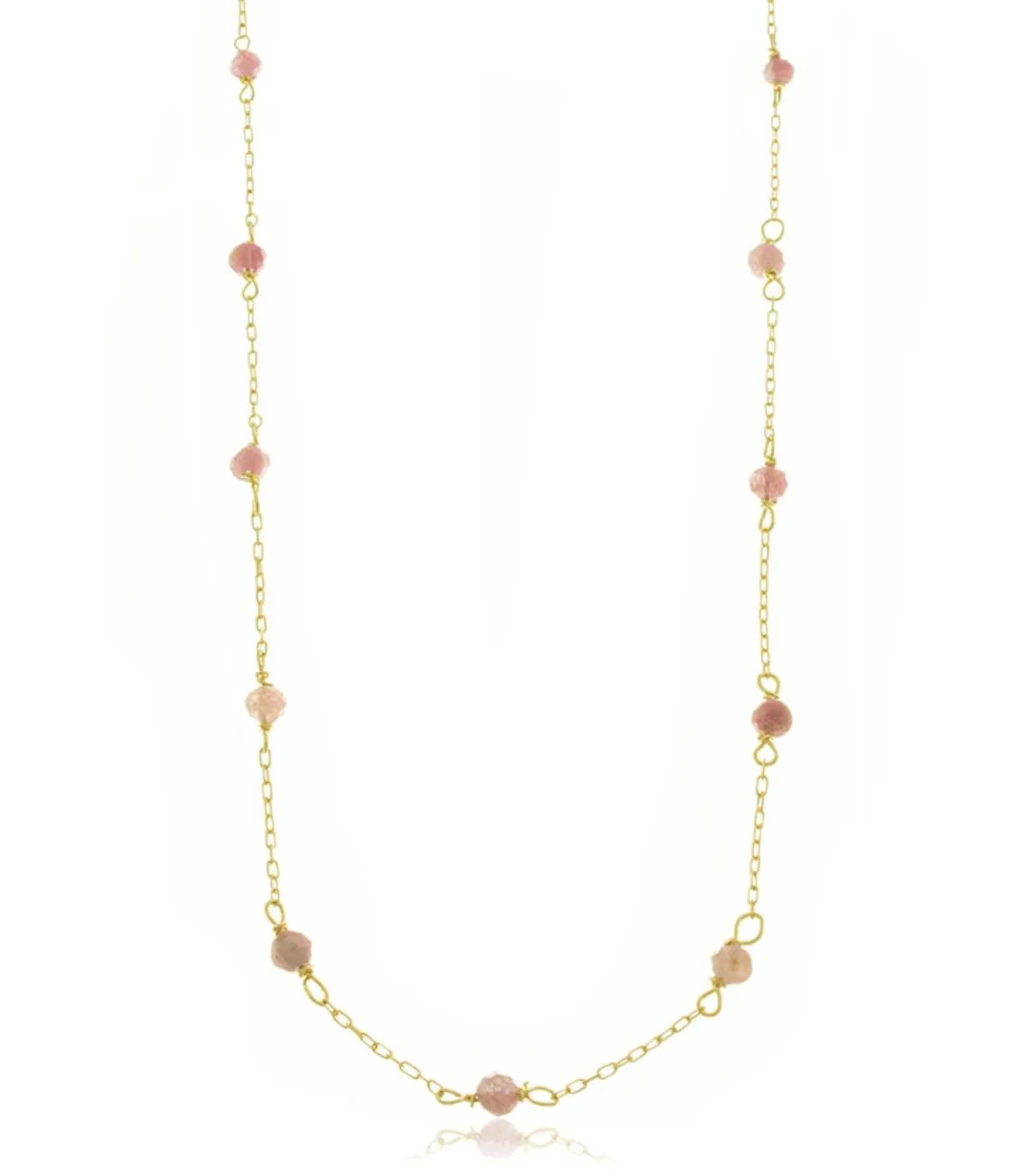 Collana Oro Giallo 9kt Tormalina Rosa 9V/9GAG52587