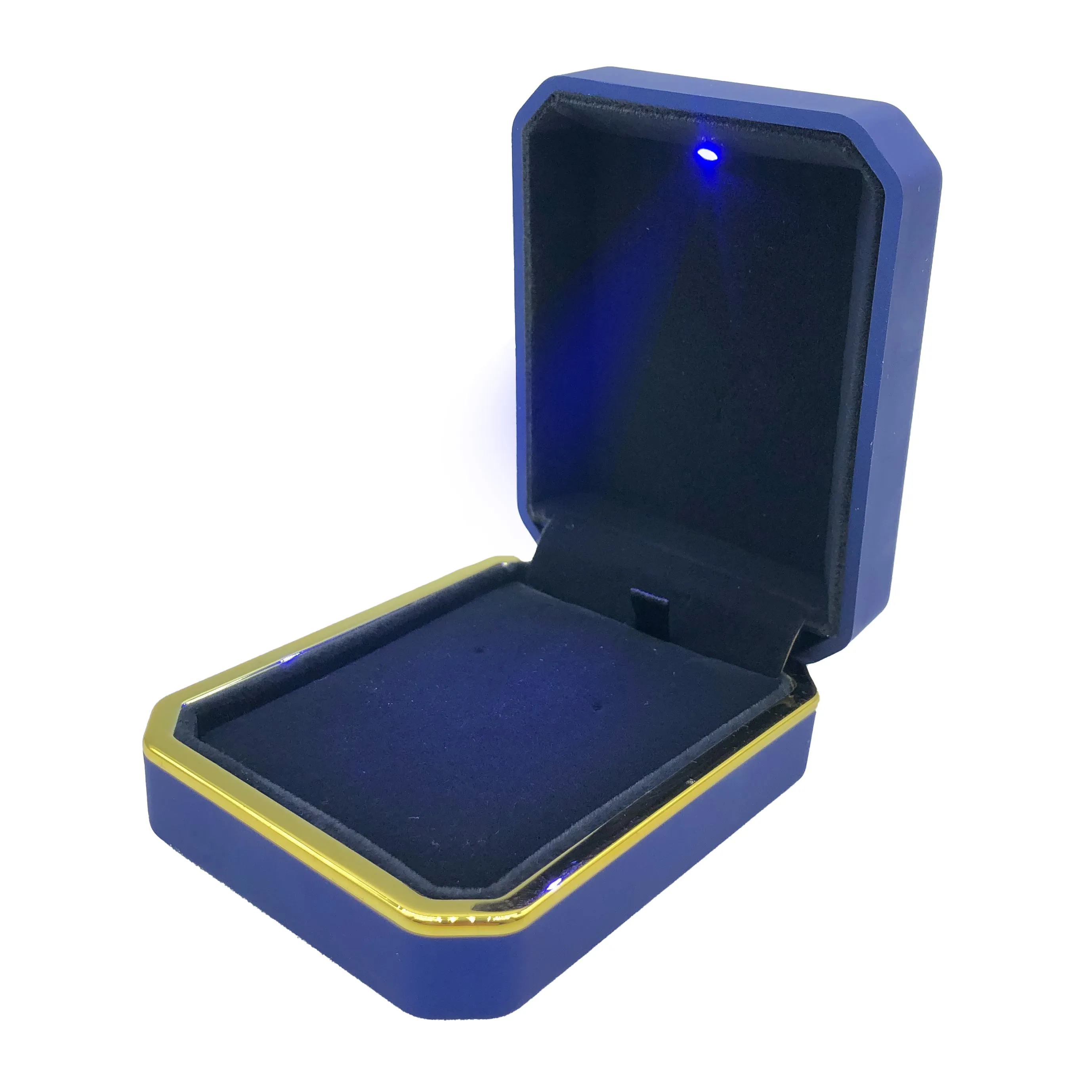 Collana Specchiata pendente cuore in Oro Giallo + BOX LUCE
