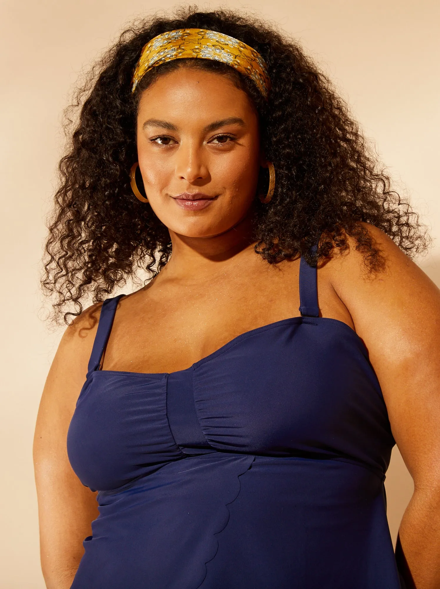 Costume da bagno effetto tankini - Intero - BLU