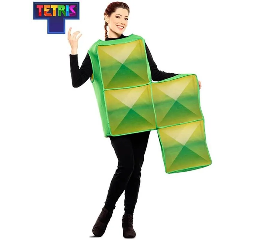 Costume da Tetris verde per adulti