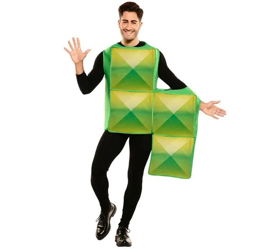 Costume da Tetris verde per adulti