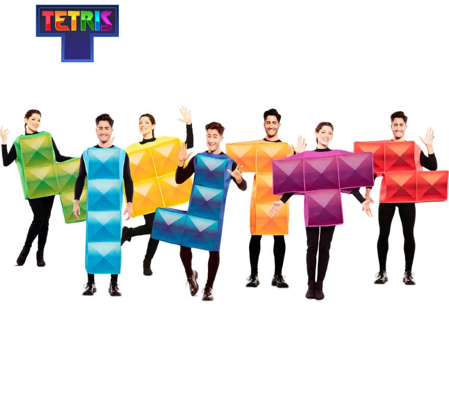 Costume da Tetris verde per adulti