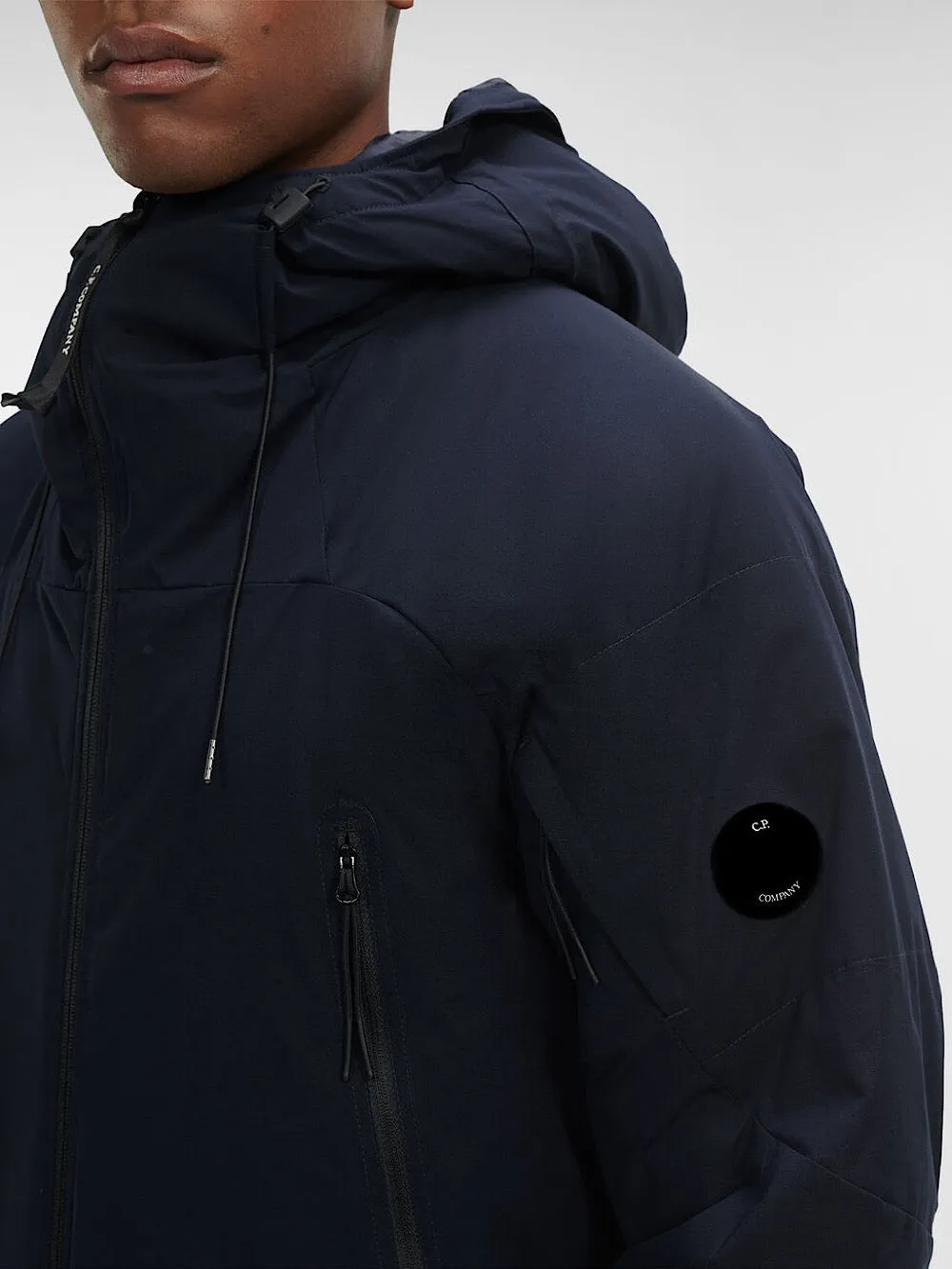 CP Company Giacca imbottita blu navy con cappuccio